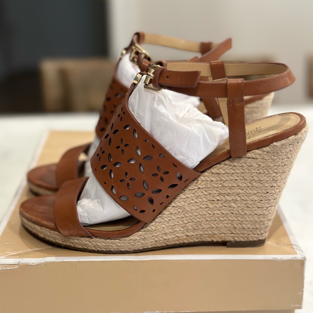 Michael Kors Darci Wedge Espadrilles, Size 6.5